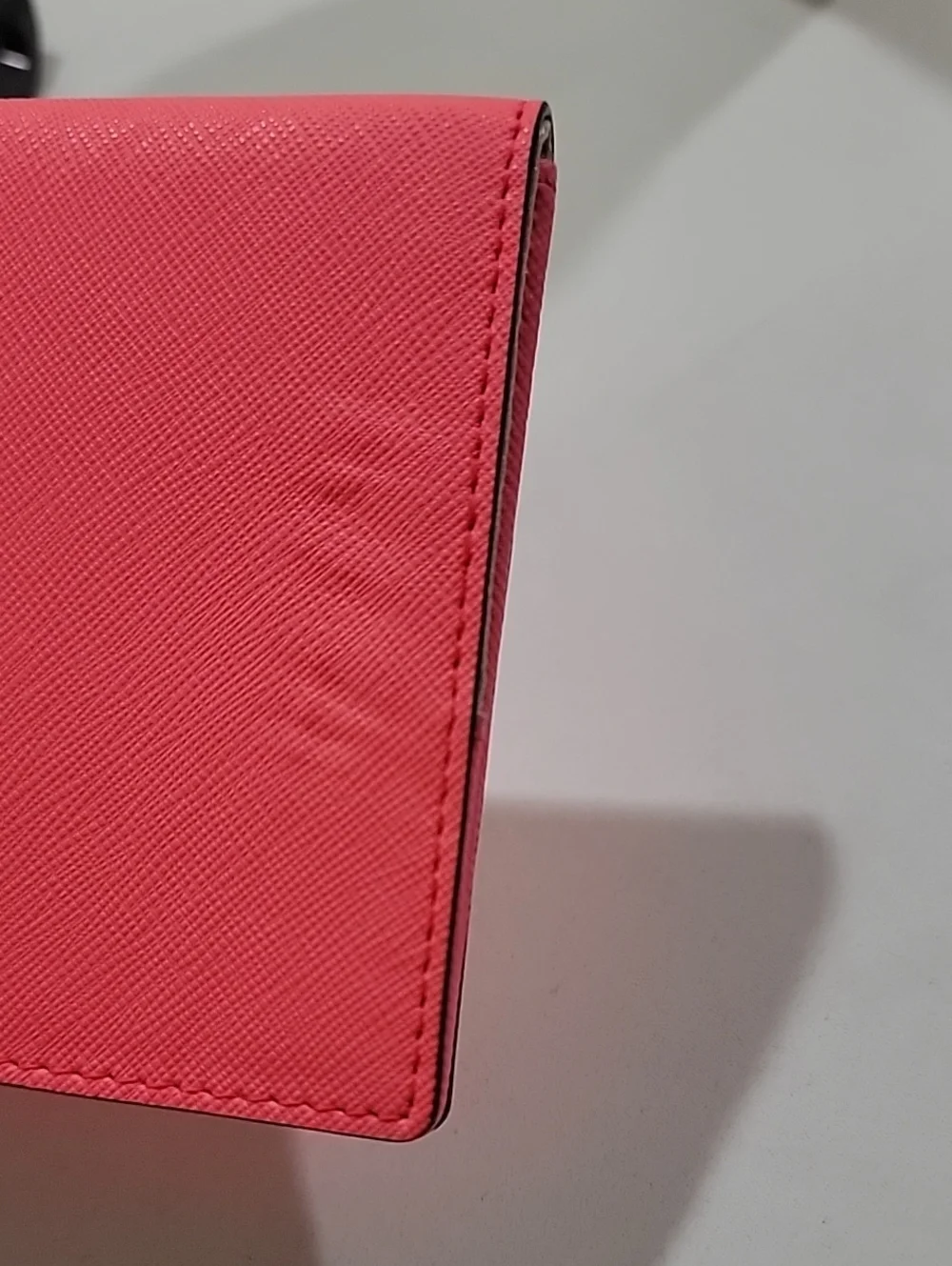 kate spade coral Talk The Talk Imogene Passport Holder Featuring Parrot